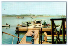 c1950's Fishermen's Wharf Mazatlan Sinaloa Mexico Posted Vintage Postcard picture