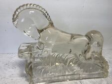 Vintage 1940's LE Smith Clear Running Horse ART DECO picture