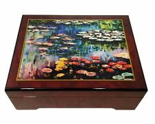The San Francisco Music Box Company Monet Water Lilies Music Box picture