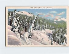 Postcard A Winter Scene in the Mountains picture