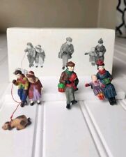 Dept 56  “Christmas At The Park “Heritage Village Sitting Figurines Set Of 3 picture