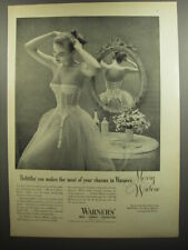 1952 Warner's Merry Widow Girdle Ad - Belittlin' you makes the most of picture