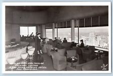 San Francisco CA Postcard RPPC Photo Cocktail Lounge Top Mark Hopkins Hotel picture