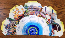 1955 Disneyland Opening Year Souvenir Fan Acres Of Fun Shows 10 Attractions picture