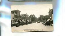 WYOMING ILLINOIS NATIONAL BANK MAIN STREET REAL PHOTO POSTCARD 5090R picture
