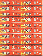 20x Job Rolling Papers Orange Red 1 1/4 100% Authentic *Great Price*USA Shipped* picture