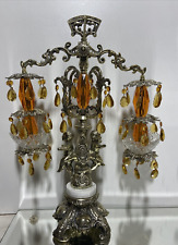 VTG. RARE HOLLYWOOD REGENCY SCALES OF JUSTICE Cherub Decor. picture
