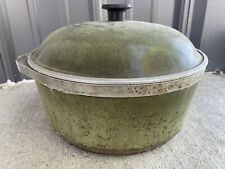 Vintage Club Aluminum Brown Dutch Oven Pot Pan w/Lid kettle roaster NL *See pics picture