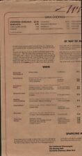 EARL'S Restaurant Menu and Wine list Vancouver Canada 1987 picture