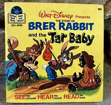 RARE 1971 Brer Rabbit and the Tar Baby Disneyland SEE HEAR READ Book and Record picture