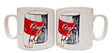 Set of 2 Vintage Collectible Block Art Andy Warhol Campbell's Soup Mug White 20o picture