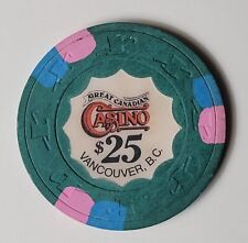 25.00 Chip from the Great Canadian Casino Vancouver British Columbia Canada picture