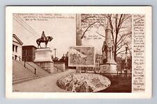 Lexington MA-Massachusetts, Statues And Landmarks, Antique, Vintage Postcard picture