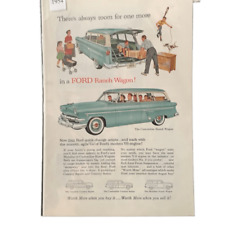 Vintage 1954 Ford Customline Ranch Wagon Ad Advertisement picture