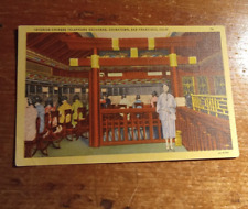 San Francisco California Chinatown Telephone Exchange Linen Postcard A 2 picture