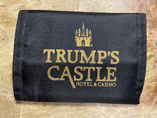 Vintage Trump's Castle Hotel & Casino Wallet Black Atlantic City NJ Unused Trump picture