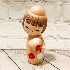 Vtg Japanese 5.5” Kokeshi Doll Signed Girl Woman Statue Okimono 1978 Figure picture
