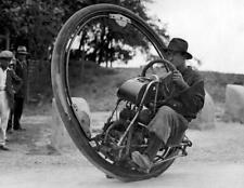 1931 One Wheel Motorcycle Old Photo 8.5