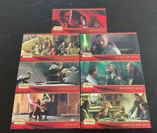 Lot of 7 STAR WARS Episode 1 WIDEVISION TRADING CARDS  #8-27-34-47-55-70-74 picture