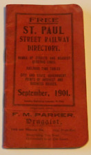 1901 St.Paul Minnesota Street Railway Directory - Lots of Ads and Information picture