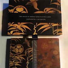 Vtg Japanese Lacquer Playing Cards Sealed Box Set MMA Metropolitan Museum of Art picture