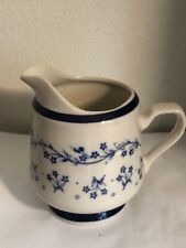 Sango Provence Japan Porcelain Bouquet Blue Vintage Creamer picture