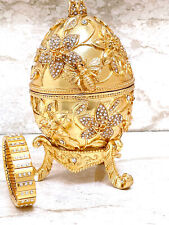 Faberge Gold Trinket + Diamond Bracelet Fabergé Faberge egg Retirement 24k picture