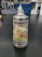 Small Vintage Heidelberg Lidded German Beer Stein picture
