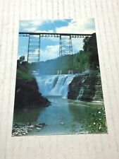 Vintage Postcard Upper Falls Of The Genesee River Letchworth State Park NY picture