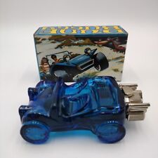 Vtg 70s Avon Dune Buggy Full 5oz Spicy After Shave Original Box Blue Glass picture