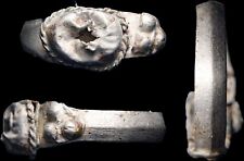 Roman Ring Legionary Soldier SILVER Oval Authentic Artifact Antiquity with COA picture