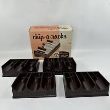 Vintage Poker Chips Chip-O-Racks BAKELITE Rackers In Original Box picture