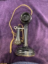 Vintage Original Black Candlestick Phone Pat Early 1900’s picture