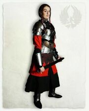 LARP 18GA Steel Medieval Knight Queen Lady Woman Half Body Armor Armor Suit picture