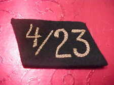 W.W.2 GERMAN COLLAR TAB EXCELLENT & RARE # 5 GREEN picture
