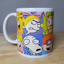Rare? Cartoon Network 8oz Coffee Mug Ren & Stimpy Rugrats Cast Of Characters 90s picture