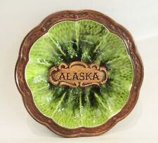 Treasure Craft Vintage Alaska Souvenir Trinket Dish Ashtray Made in USA 5” picture