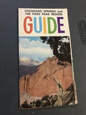 Vintage Colorado Springs Brochure 1960s Guide Tourist Pikes Peak picture