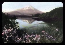 Japan Parks Fuji Hakone Slide Mt. Fuji In Spring Old Volcano Crater #3324 picture
