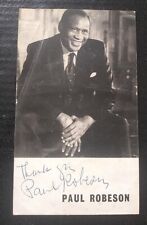 Paul Robeson - Hand Signed Photo picture