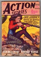 Action Stories Winter  1948 London Seniorita Scorpian Cvr Pulp - High Grade picture