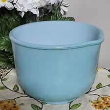 Vintage GLASBAKE #20-CJ Aqua Blue Milk Glass Mixing Bowl For Sunbeam Stand Mixer picture
