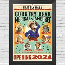 Disney Country Bear Musical Jamboree Poster 2024 Grizzly Hall *CHEAPEST ON eBAY* picture