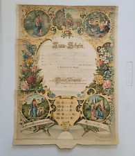 Antique 1902 1903 German Birth Certificate picture