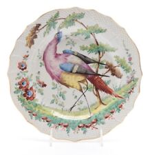 3 Antique Chelsea, Cozzi, Hand Painted 10” Bird Plates ⚓️ Mark 18th or 19th Cen. picture