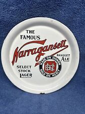 PORCELAIN NARRAGANSETT LAGER BEER SERVING TRAY PRE-PROHIBITION CIRCA 1910 2 picture