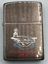 Vintage 1995 USS George Washington CVN 73 Midnight Chrome Zippo Lighter picture