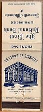 The First National Bank Janesville WI Wisconsin Vintage Matchbook Cover picture