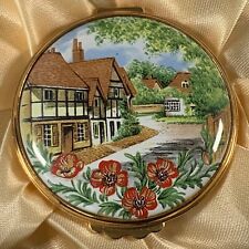Kingsley Enamels Trinket Box English Country Cottage Poppies Hand Paint England picture