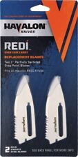 Havalon Redi Pack Of Two Partially Serrated AUS-8 Stainless Replacement Blades picture